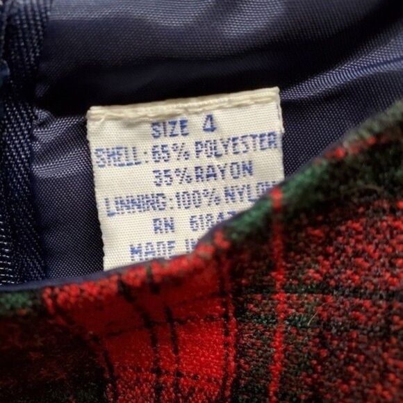 Vintage Classic Toddler Plaid Jumper Size 4 - Picture 3 of 3